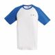 T-shirt Olympic for   man with blue contrasted color sleeves