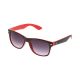 Unisex Black & Red Matte Sunglasses