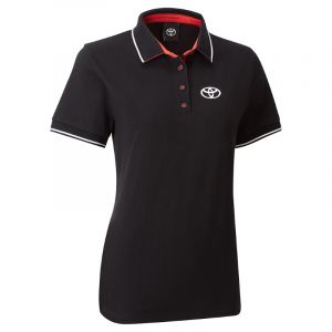 TOYOTA COLLECTION LADIES BLACK POLO SHIRT